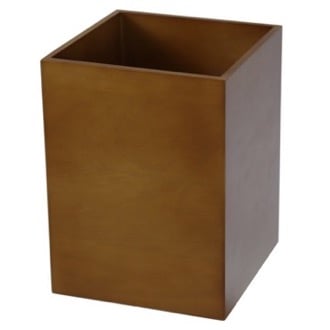 Waste Basket Made From Cherry Finish Wood Gedy PA09-44